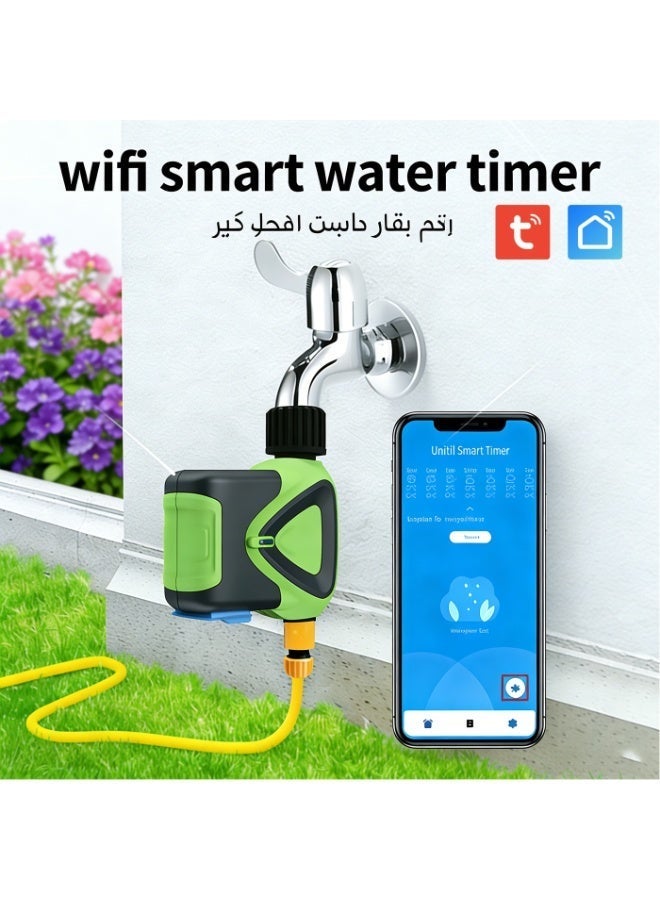 يان تي جهاز تلقائي لري الحديقة بتحكم عن بعد عبر تطبيق، مزود بساعة لتحكم في الري عبر واي فاي، صمام ري ذكي، لا يتطلب وحدة مركزية - Image 1