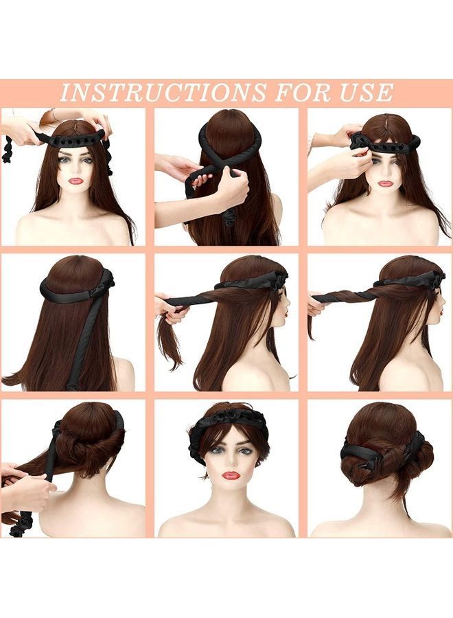 نيبمينينت أدوات تمويج الشعر بدون استخدام الحرارة من قطعتين بني/بيج/أسود - Image 3