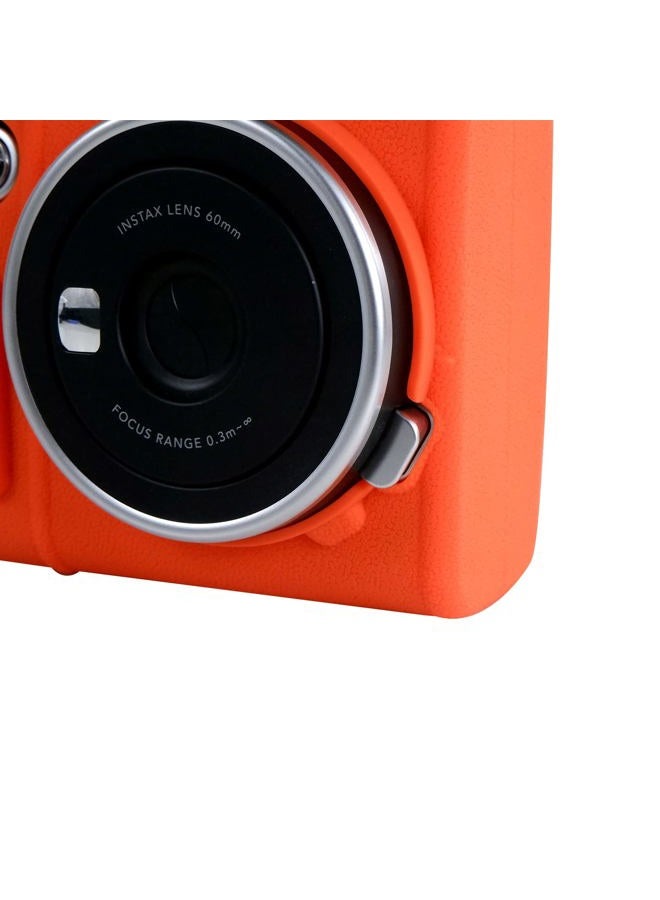 Rieibi حافظة سيليكون واقية ميني 40 - حافظة مطاطية خفيفة الوزن لكاميرا فوجي إنستكس ميني 40 - برتقالية - Image 5