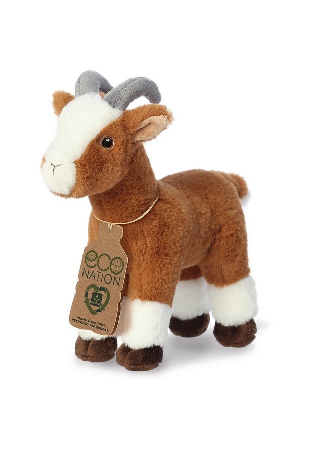 Aurora® Responsibly Made Eco Nation™ Goat Stuffed Animal - Ideal for Playtime Adventures - Perfect for Birthdays or Just Because - Brown 10.5 Inches - Image 5