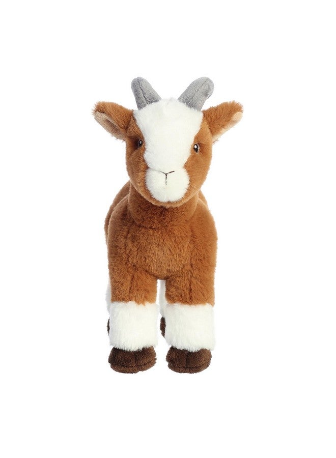 Aurora® Responsibly Made Eco Nation™ Goat Stuffed Animal - Ideal for Playtime Adventures - Perfect for Birthdays or Just Because - Brown 10.5 Inches - Image 2