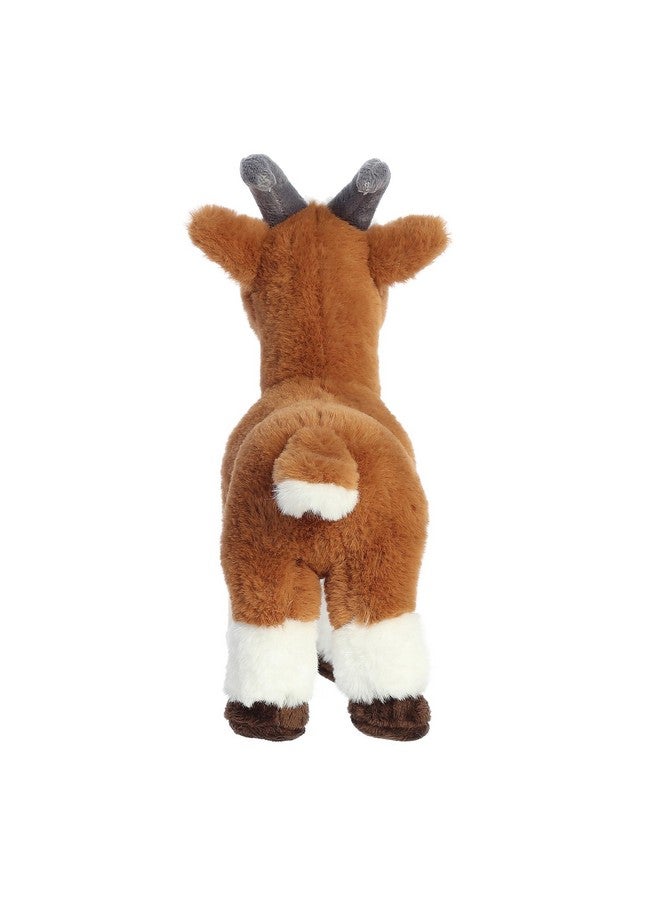 Aurora® Responsibly Made Eco Nation™ Goat Stuffed Animal - Ideal for Playtime Adventures - Perfect for Birthdays or Just Because - Brown 10.5 Inches - Image 4