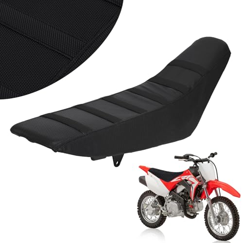 USTPO Dirt Bike Seat Cover Universal for Yozma In10 CRF XR RM KX KLX TTR PW Hawk 250 SSR Apollo RFZ TAO TAO Thumpstar 50cc - 450cc Dirt Pit Bike Black Particle Surface - Image 1
