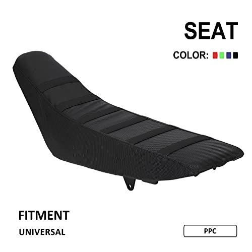 USTPO Dirt Bike Seat Cover Universal for Yozma In10 CRF XR RM KX KLX TTR PW Hawk 250 SSR Apollo RFZ TAO TAO Thumpstar 50cc - 450cc Dirt Pit Bike Black Particle Surface - Image 2