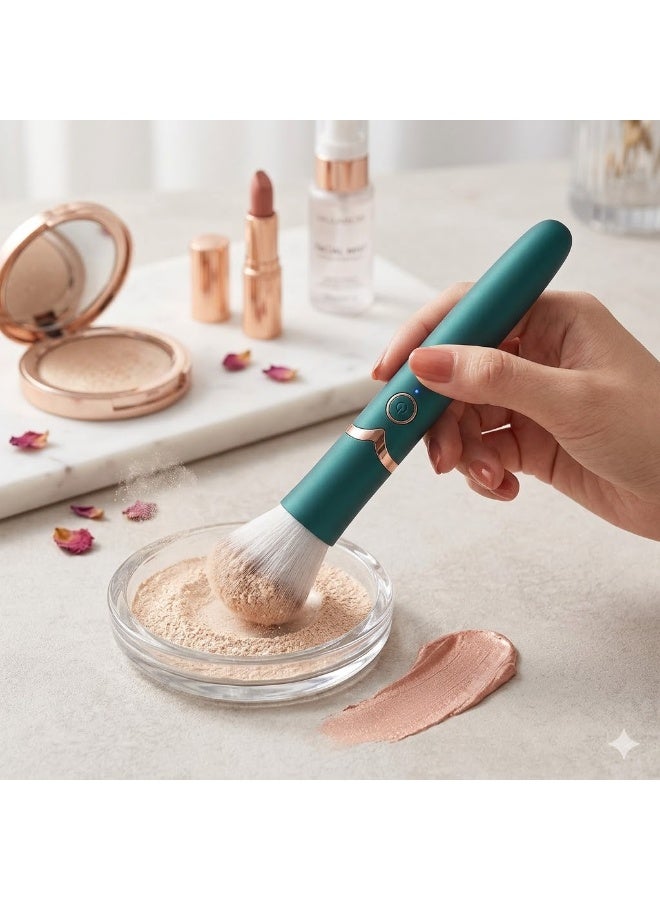 Electric Makeup Brush with USB Rechargeable – Soft Bristles for Flawless Foundation Application - Image 2
