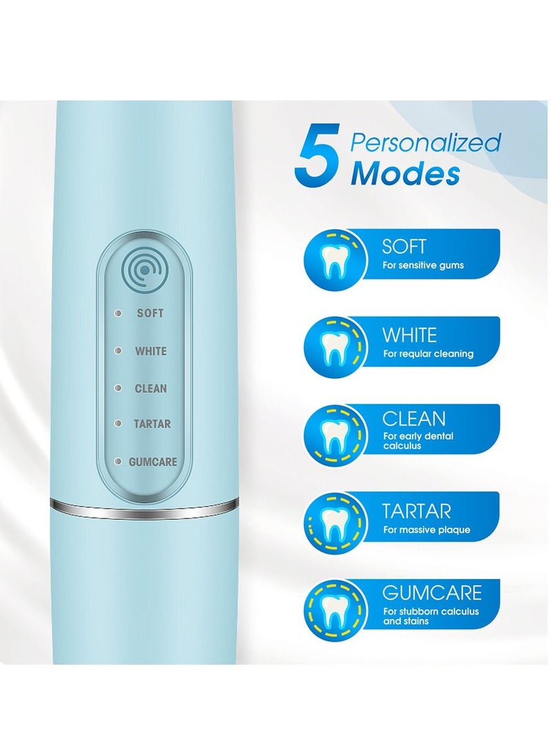 وايرلس ذكي سونيك الأنظف لإزالة حصى الأسنان 5 طرق تنظيف الأسنان ، فرشاة أسنان كهربائية تعمل باللمس - Image 5