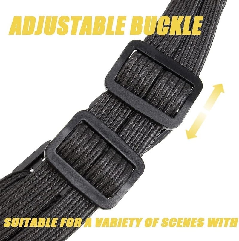 Aputue Motorcycle Helmet Rope, 2 Pack Retractable Elastic Straps with Rubber Hooks, Adjustable Nylon Tension Cord for Cargo Luggage Carrier, Universal Fit for Bicycle Motorbike Backseat - Image 5