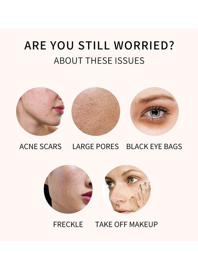 QIC Waterproof Cream Concealer Contour Makeup, Professional Caramels for Tattoo Concealer or Corrects Dark Circles Red Marks Scars Eye Bags Freckle,Longwear&Easy to Apply(#130) - Image 2