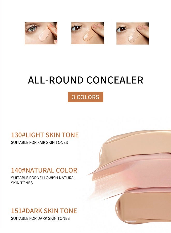 QIC Waterproof Cream Concealer Contour Makeup, Professional Caramels for Tattoo Concealer or Corrects Dark Circles Red Marks Scars Eye Bags Freckle,Longwear&Easy to Apply(#130) - Image 5