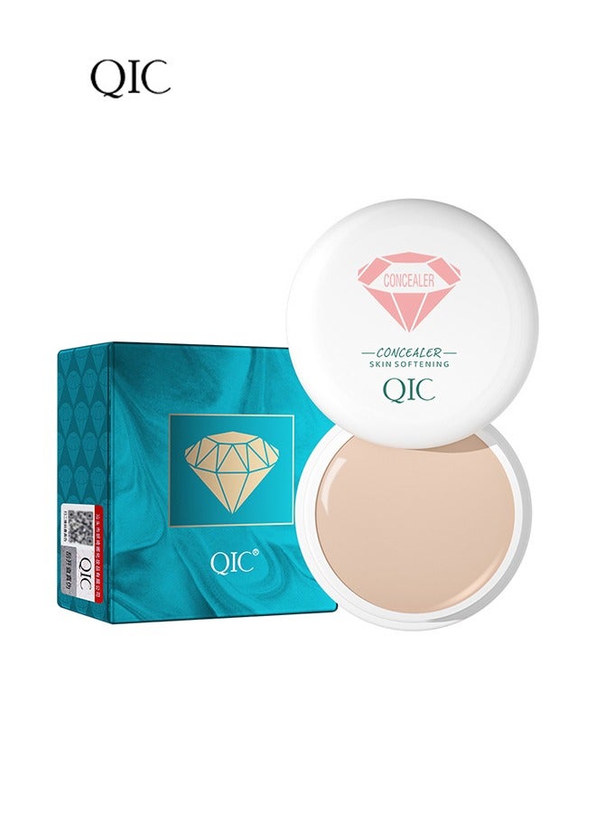 QIC Waterproof Cream Concealer Contour Makeup, Professional Caramels for Tattoo Concealer or Corrects Dark Circles Red Marks Scars Eye Bags Freckle,Longwear&Easy to Apply(#130) - Image 1