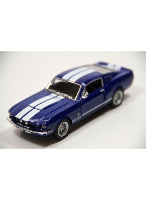 Kinsmart - 1967 Shelby GT500 (Blue) 1:38 Metal Pull & Drop Car - Image 1