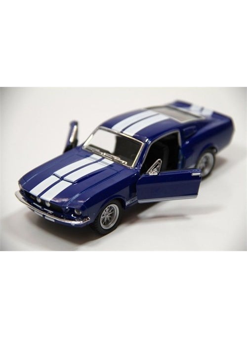 Kinsmart - 1967 Shelby GT500 (Blue) 1:38 Metal Pull & Drop Car - Image 1