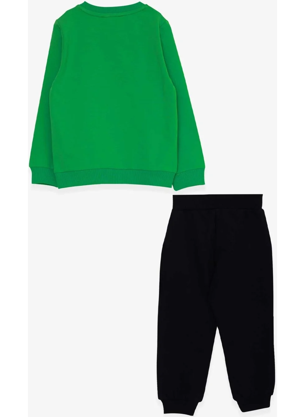 Breeze Boys Tracksuit Set Dj Monkey Printed Green (1.5-5 Years)