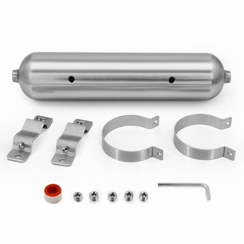 1 Gallon Aluminum Seamless Air Tank Surface Polished with five G14 Ports