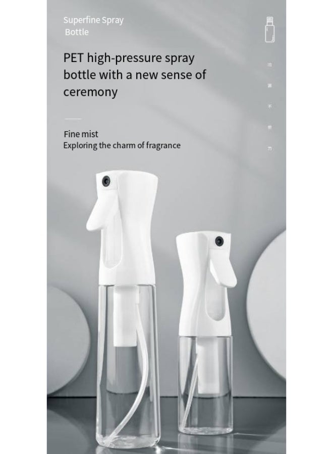 High-pressure solid color continuous spray bottle high-density hydrating makeup spray bottle dilution fine mist spray bottle alcohol ultra-fine atomization, capacity 300 ml, white style - Image 4