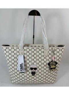 كارل لاجرفيلد باريس حقيبة توت K/Ikonik Monogram النسائية من Karl Lagerfeld Paris 