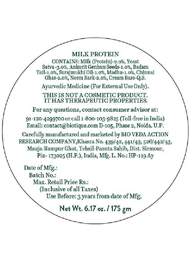 Biotique Bio Milk Protein Whitening And Rejuvenating Face Pack 175G - Image 5