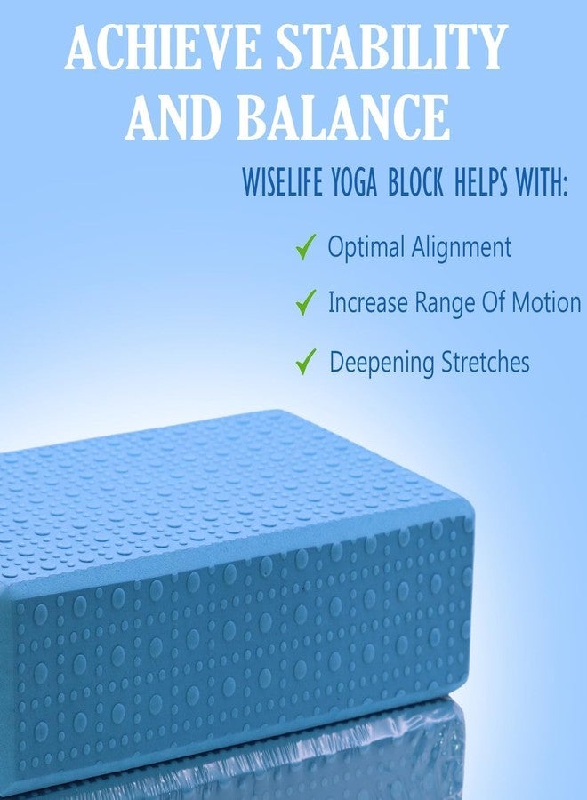 MAGHROLA Portable Yoga Bricks Block EVA Foam- Anti-Slip Extra Dotted Texture Yoga Blocks For Yoga,Pilates,Meditation,Stability,Deepen Fitness Stretching Aid Balance Health Sports Gym Exercise Block [pack - 2] - Image 5