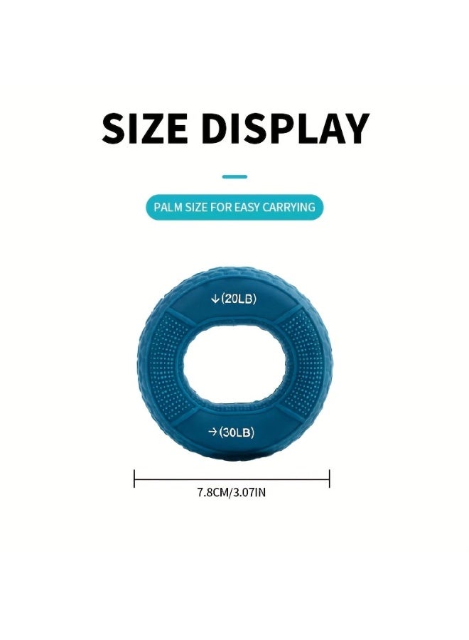 Goolsky 20-30LB Adjustable Strength Hand Grip Ring - Silicone Carpal Expander for Muscle Power & Body Building Training with Finger Ring  - Image 2
