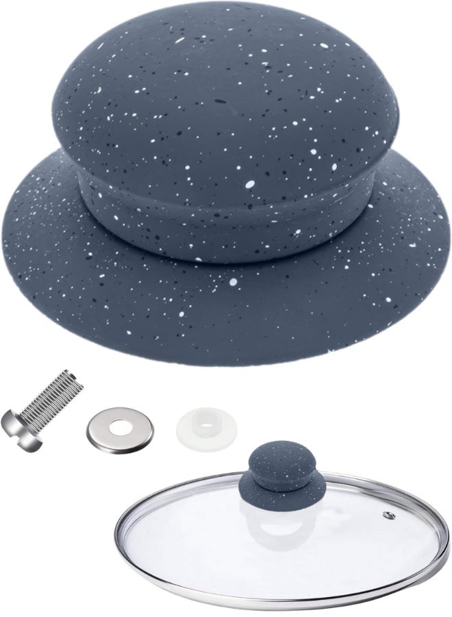 مقبض غطاء قدر وحلة ومقلاة (طقم 4 قطع) – بديل مقبض غطاء الكروكبوت والقدر الزجاجي والمعدني – مقبض غطاء مقاوم للحرارة للأواني والطناجر والصواني والكسكاسات – مقبض إمساك مريح للغطاء مع مسمار تثبيت قوي – متوافق مع أغطية الكاسرول والسوسبان وأغطية الطهي المنزلية – مناسب لغطاء المقلاة والقدر العميق والطنجرة وغطاء الطهي الزجاجي – تركيب سهل بدون أدوات – مقبض غطاء بديل للأواني التالفة والمكسورة لتحسين أداء المطبخ وتنظيم أدوات الطهي - Image 1