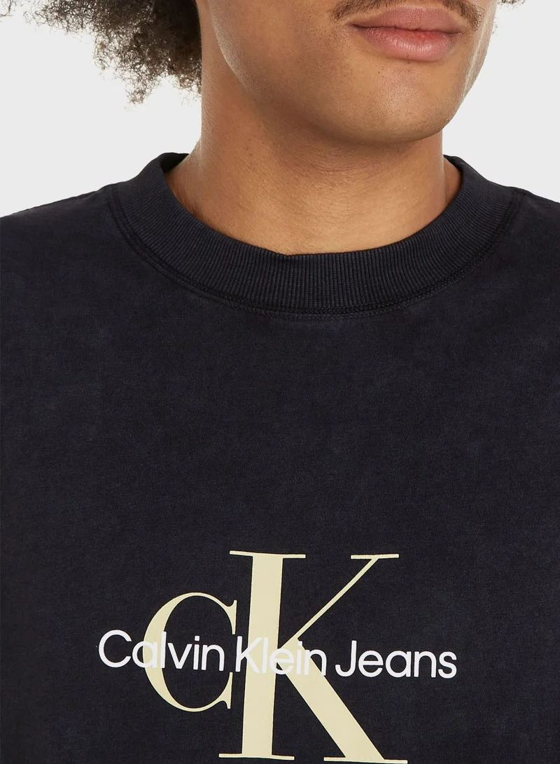 Calvin Klein Jeans Logo Crew Neck T-Shirt