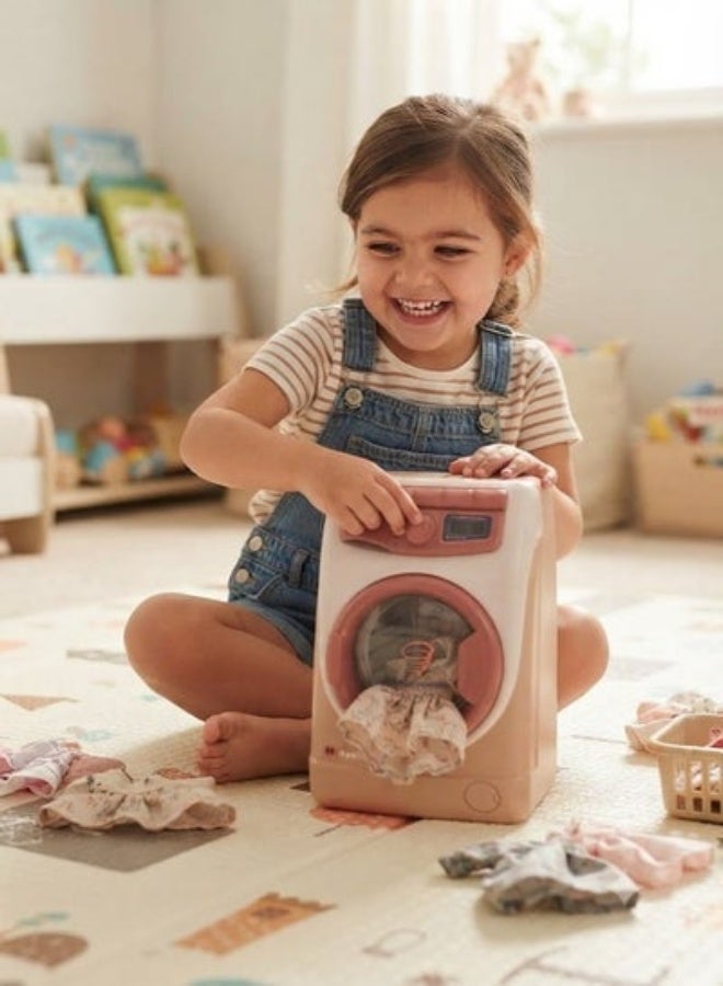 FULL JOY Kids Cleaning Play Set Mini Vacuum Cleaner and Washing Machine with Sound and Light Interactive Educational Pretend Play Toy Best Gift for Boys and Girls - Image 3