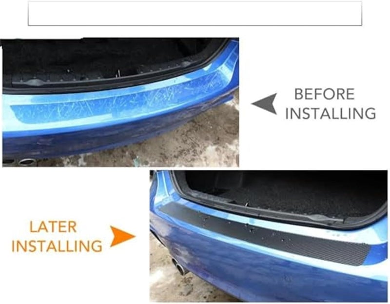 Yurefax Carbon Fiber Rear Bumper Protector for VW Passat B8 - Image 2