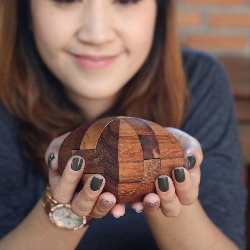 SiamMandalay Ascher: 3D Brain Teaser Wooden Puzzle for Adults from SiamMandalay with SM Gift Box(Pictured) - Handheld, Organic & Deluxe Quality Lotus Kumiki - Image 5