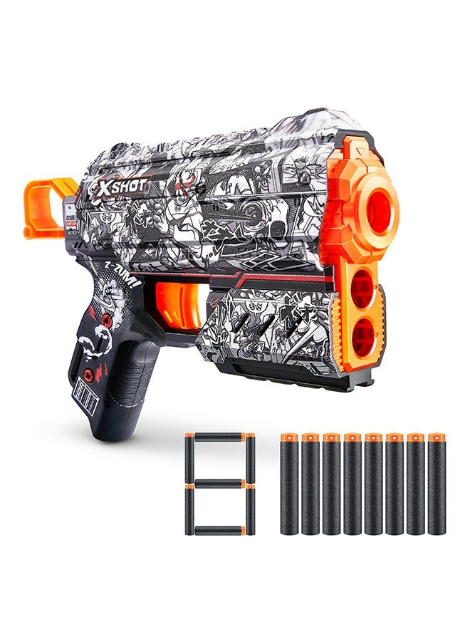 X-Shot Skins Flux Illustrate - Action Aiming Game For Kids, Teen, Adults Boys & Girls, Outdoor Holiday Activities, Gifts For Kids Ages 8+ - Image 1