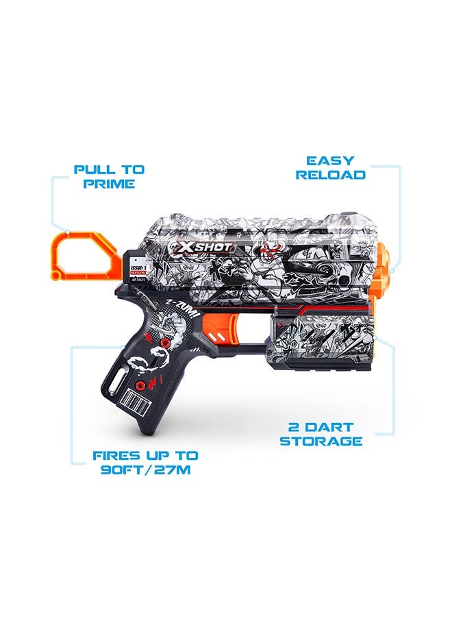 X-Shot Skins Flux Illustrate - Action Aiming Game For Kids, Teen, Adults Boys & Girls, Outdoor Holiday Activities, Gifts For Kids Ages 8+ - Image 4