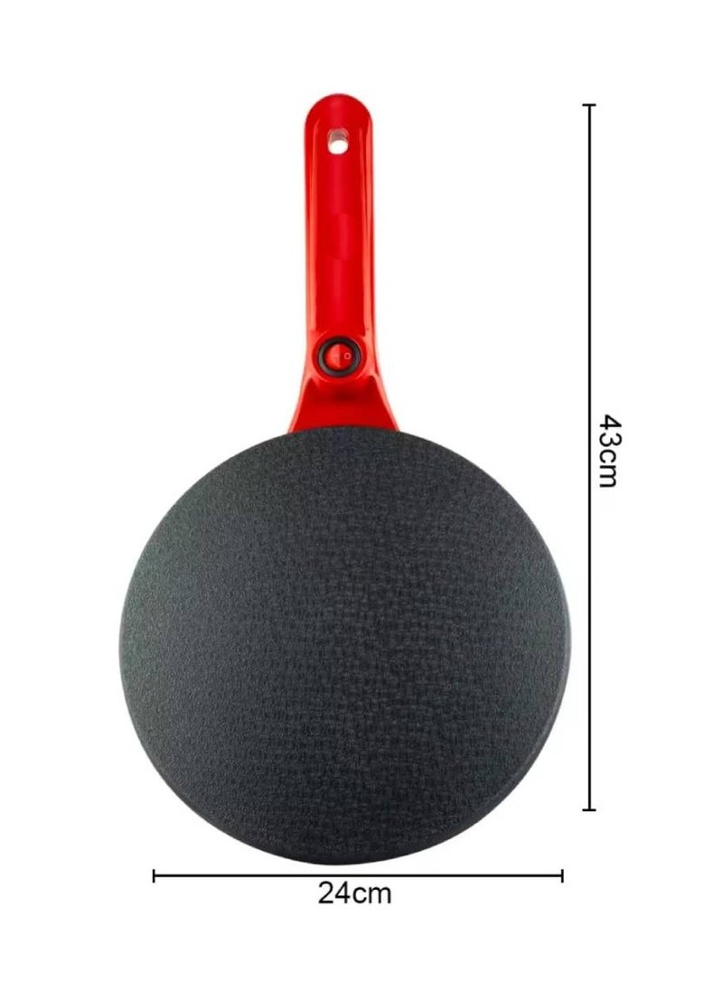 Generic - Electric Crepe Maker 20 Inch Non Stick Griddle with Adjustable Temperature Control Perfect for Crepes, Pancakes, Tortillas, and More, Includes Spreader and Spatula Easy to Clean - Image 1