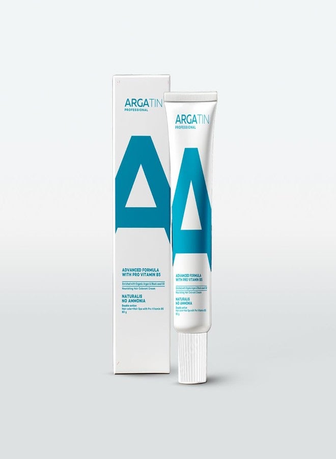ARGATIN Professional Hair Color Tube | Brown 80g 2-in-1 | Hair Color + Hair Spa Treatment | Enriched with Pro Vitamin B5 | Organic Argan Oil for Soft, Shiny Hair - Image 3
