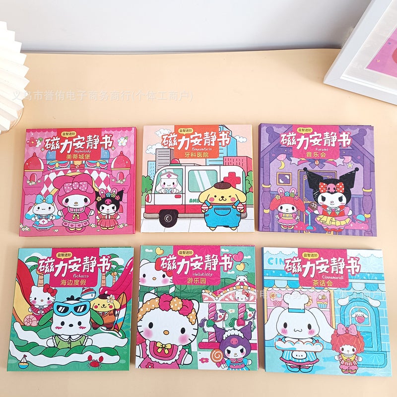 Handmade Diy Quiet Book Magnetic Sticker Magnetic Suction Large Kidsren'S Educational Toy Girl Mini Magnetic Quiet Book - Image 2