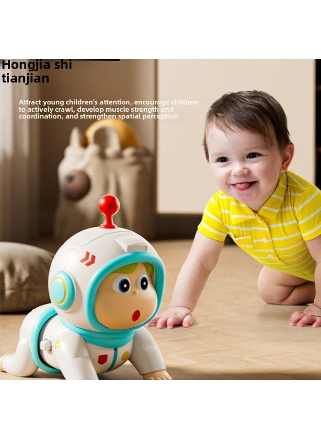 null - # Crawling Toys 0-1-Year-Old Babies Learn To Crawl, Guide And Head Up Practice Training Male Babies For 3 To 6 Months-Colour:Remote Control Luxury Battery✅[220 Early Childhood Education Content + Learning To Call Mom And Dad + Learning To Speak With Magic Sounds] - Image 1