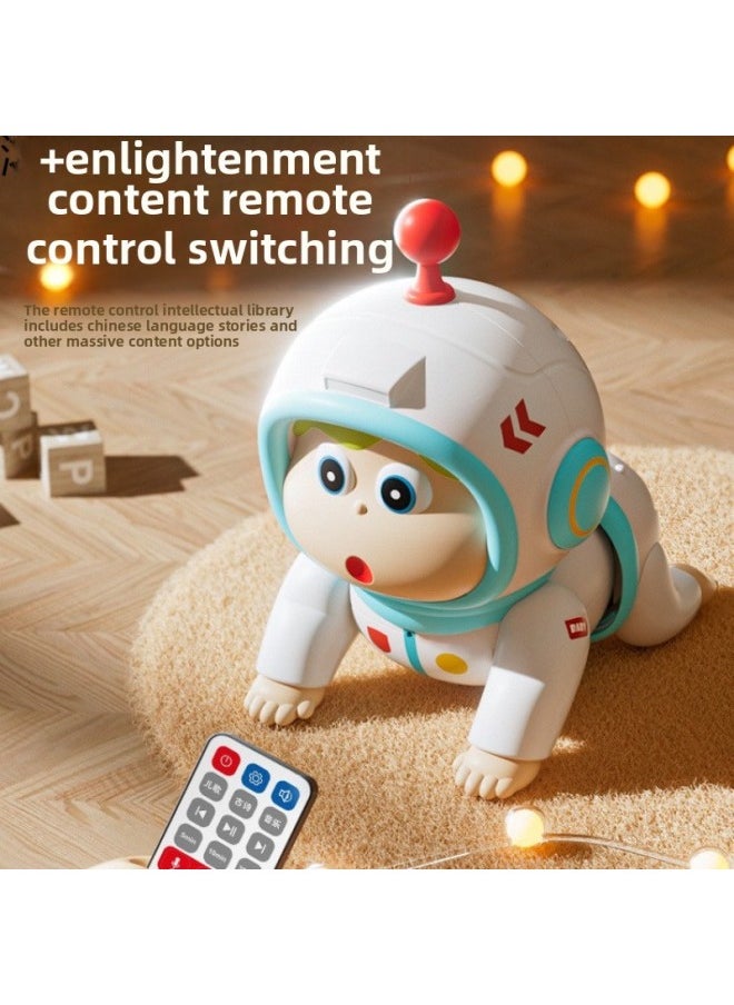 null - # Crawling Toys 0-1-Year-Old Babies Learn To Crawl, Guide And Head Up Practice Training Male Babies For 3 To 6 Months-Colour:Remote Control Luxury Battery✅[220 Early Childhood Education Content + Learning To Call Mom And Dad + Learning To Speak With Magic Sounds] - Image 1