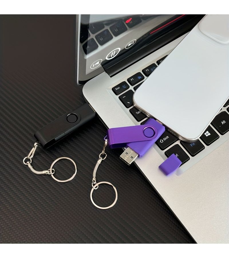 محرك أقراص فلاش USB من النوع C بإصدار 2.0 بسعة 4 جيجابايت، تقنية OTG، عصا تخزين عالية السرعة، قابل للتوصيل والتشغيل، باللون الأخضر، متوافق مع أجهزة الكمبيوتر والأجهزة المحمولة. - Image 1