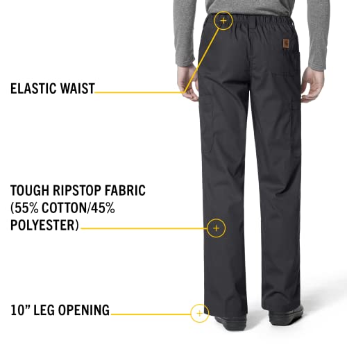 Carhartt Scrubs C54108 Men's Classic Fit Ripstop Boot Cut 8-Pocket Cargo Pant 3X-Large Short Dark Pewter - Image 4