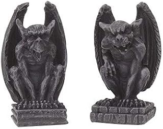 PTC PTC 2.5 Inch Miniature Evil Gargoyles Resin Statue Figurines, Set of Two  - Image 1