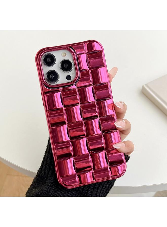 اس-توب جراب لهاتف iPhone 13 Pro Max، جراب هاتف بتصميم مكعب ثلاثي الأبعاد مطلي بالكهرباء - Image 1