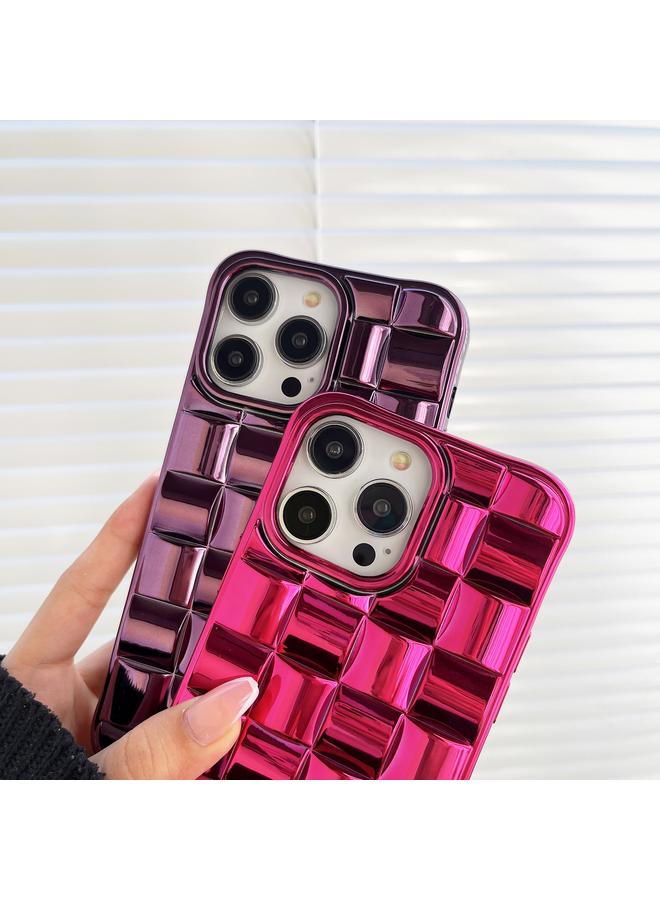 اس-توب جراب لهاتف iPhone 13 Pro Max، جراب هاتف بتصميم مكعب ثلاثي الأبعاد مطلي بالكهرباء - Image 3