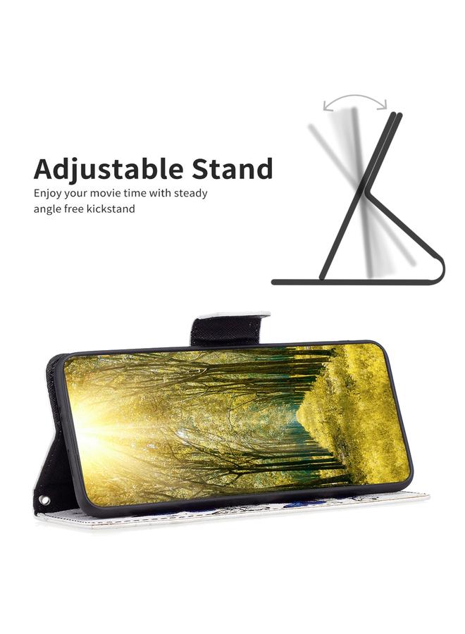 اس-توب جراب لهاتف Samsung Galaxy A04 4G بنمط رسم ملون من الجلد القابل للطي - Image 4