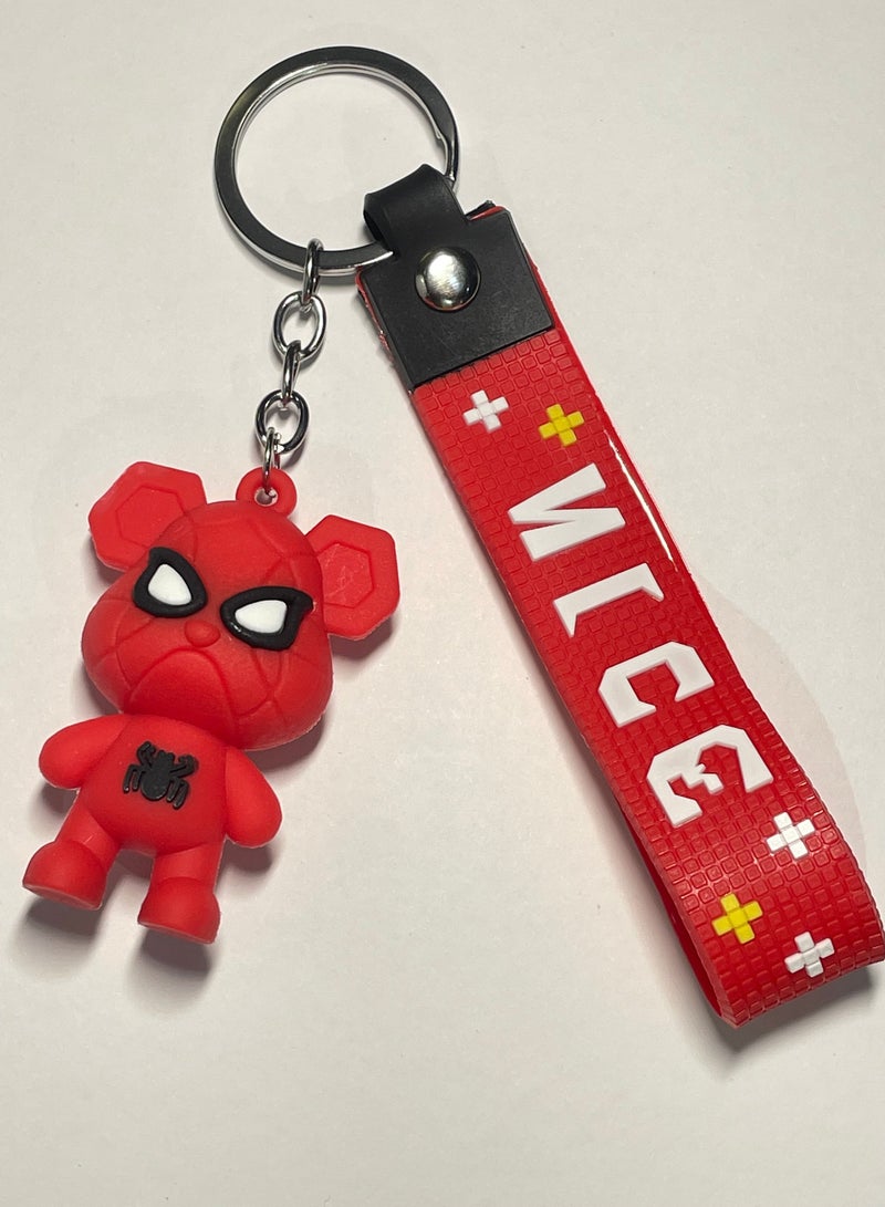 Generic Distinctive cartoon keychain distinctive accessory Disney Spider-Man keychain with ribbon that fits with car keys wallets and bags beautiful creative gift - Image 1