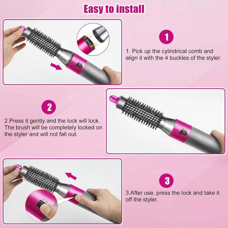 تشان تشنج ملحق فرشاة تكثيف مستديرة صغيرة من لجهاز تصفيف الشعر Dyson Airwrap HS01/HS05 - Image 2