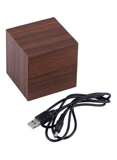 OUTAD Digital LED Alarm Clock Brown  - Image 1