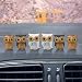 LHDOS 6PCS Mini Resin Owl Car Rear View Mirror Ornaments Cute Owl Figurine Car Dashboard Decoration Set Funny Desk Center Console Decoration Auto Interior Accessories for Women Men Presents Owl - Image 2