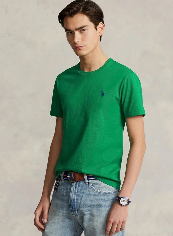 POLO RALPH LAUREN Custom Slim Fit Jersey Crewneck T-Shirt