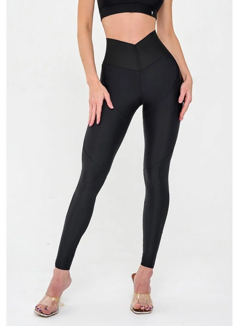 Bona Fide Dejavu Black Dejavu High Waist Tummy Control Gym Leggings for Women for Women | Best Price UAE