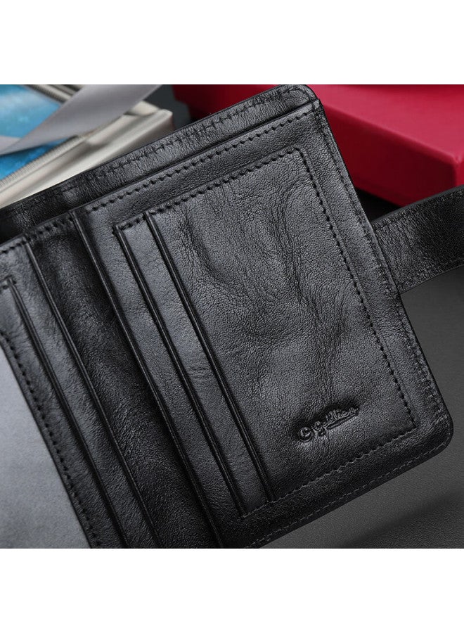 Goldlion Men's Wallet, Vertical Leather Billfold With Multiple Card Slots, Gift Box, Birthday Present - Image 4