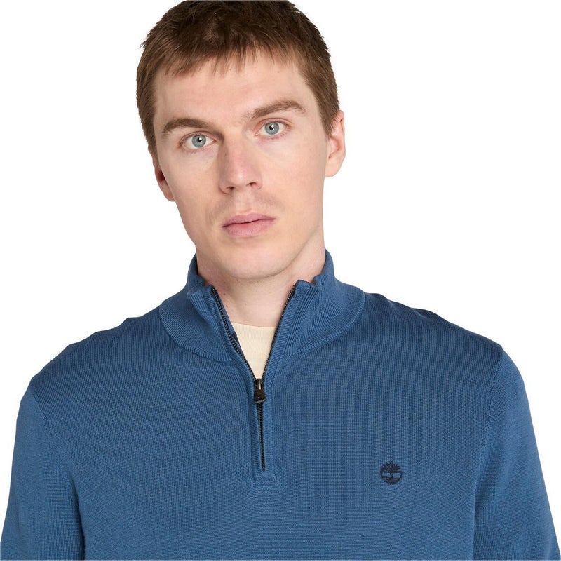Timberland Williams River Cotton 1/4 Zip Sweater - Image 4
