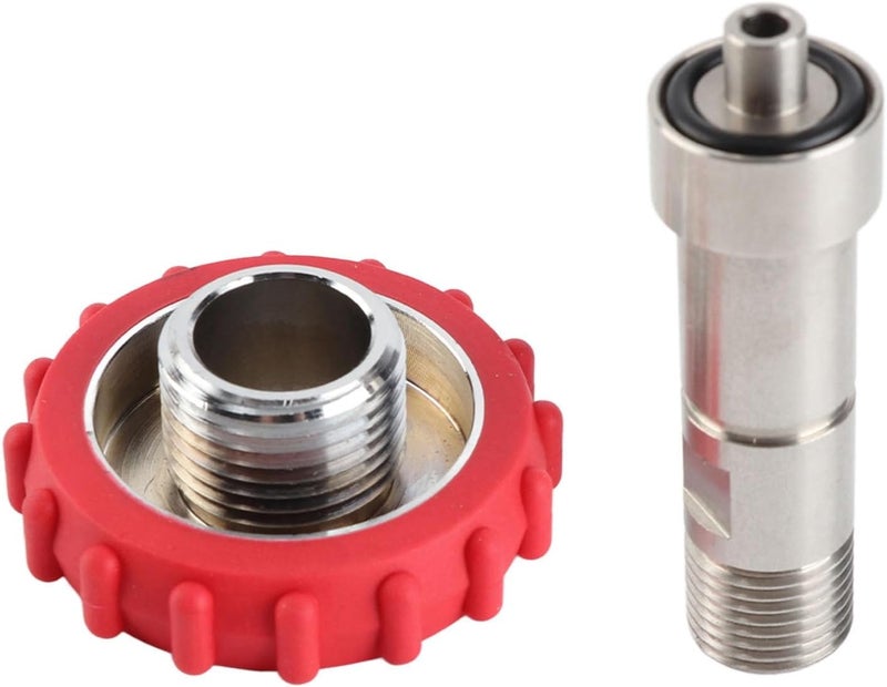 CO2 Cylinder A /8 to M16x1.5, less Steel ector Converter, Quick Refill CO2 A with No Leakage, for Soda and Bage - Image 1
